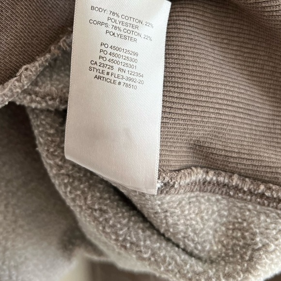 Aritzia TNA Boyfriend Crew in GD Stone Taupe - Picture 7 of 7